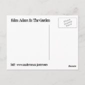 Eden Adam in de tuin Briefkaart (Achterkant)