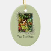 Eden Adam in de tuin Keramisch Ornament (Achterkant)