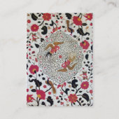 EDEN / BLOEMENTUIN MET PAUW EN VLINDERS VISITEKAARTJE (Achterkant)