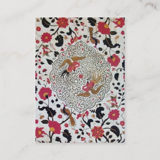 EDEN / BLOEMENTUIN MET PAUW EN VLINDERS VISITEKAARTJE (Achterkant)