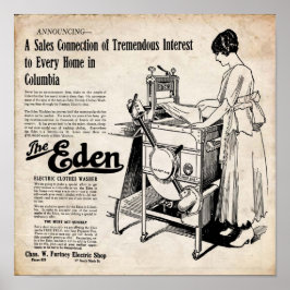  Eden Electric Clothes Washer Print
