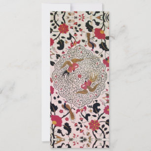 EDEN Flowers and Birds Black Red Pink Floral Aankondiging