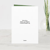 'Eden' gevouwen zegenend Wenskaart Kaart (Achterkant)