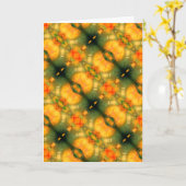 'Eden' gevouwen zegenend Wenskaart Kaart (Gele Bloem)