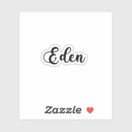Eden Name - Handgeschreven kalligrafie Sticker