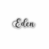 Eden Name - Handgeschreven kalligrafie Sticker (Voorkant)