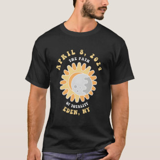 Eden New York Solar Eclipse 8 april 2024 T-shirt