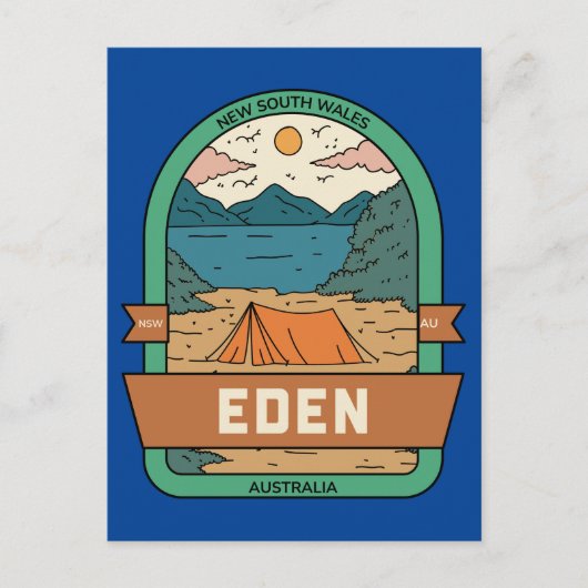 Eden NSW Australia Briefkaart (Voorkant)