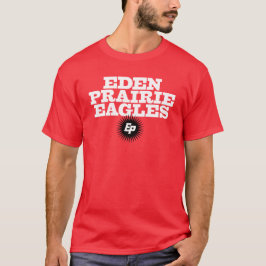 EDEN PRAIRIE EAGLES w/EP Burst for Red T-shirt