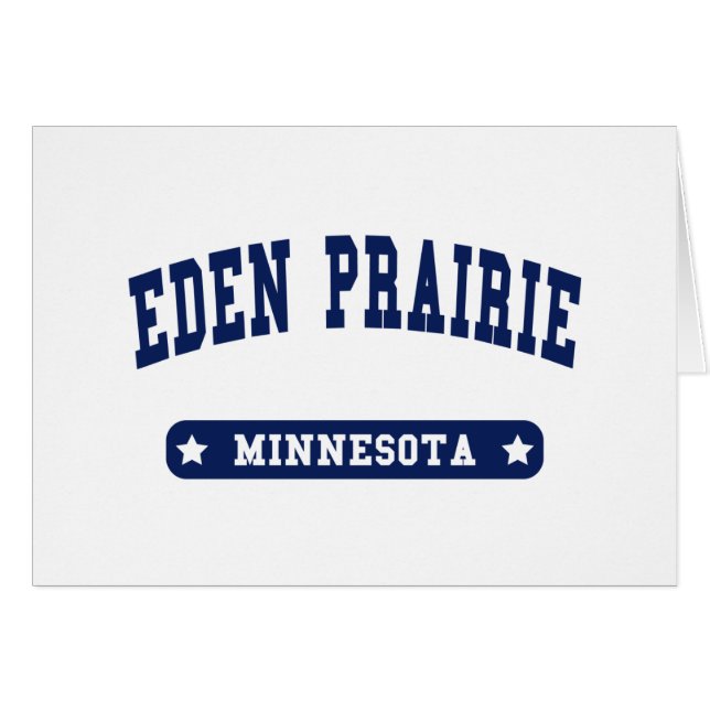 Eden Prairie Minnesota College StijlT-shirts (Voorkant Horizontaal)