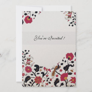 EDEN, Red, Black en White Champagne Metallic Kaart