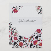 EDEN, Rood, Zwart en Witte IJsmetaal Kaart (Voorkant / Achterkant)