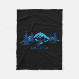 Eden utah skigebied skiën skiër  fleece deken