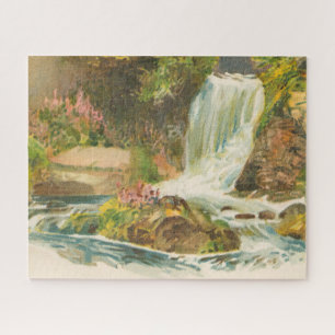 Eden Vale Waterfall, Wexford Ierland Legpuzzel