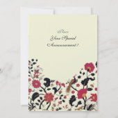 EDEN,Weddenschappen Tortelduifjes,Rode Zwarte Bloe Kaart (Achterkant)