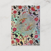 EDEN / Whimsical Magic Garden in Blauw Goud Sparkl Visitekaartje (Achterkant)