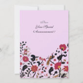 EDEN, zwart-wit, rood roze Aankondiging (Achterkant)