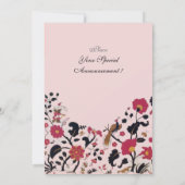 EDEN, zwart-wit, rood roze Kaart (Achterkant)