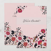 EDEN, zwart-wit, rood roze Kaart (Voorkant / Achterkant)