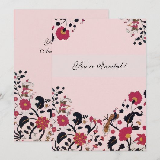 EDEN, zwart-wit, rood roze Kaart (Voorkant / Achterkant)