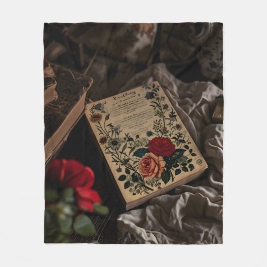 Eden's Blossom Fleece Deken (Voorkant)