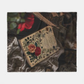 Eden's Blossom Fleece Deken (Voorkant (Horizontaal))