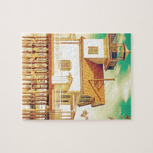 Edenton NC Lighthouse Legpuzzel (Horizontaal)