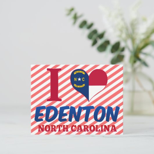 Edenton, North Carolina Briefkaart (Staand voorkant)