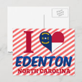 Edenton, North Carolina Briefkaart (Voorkant / Achterkant)