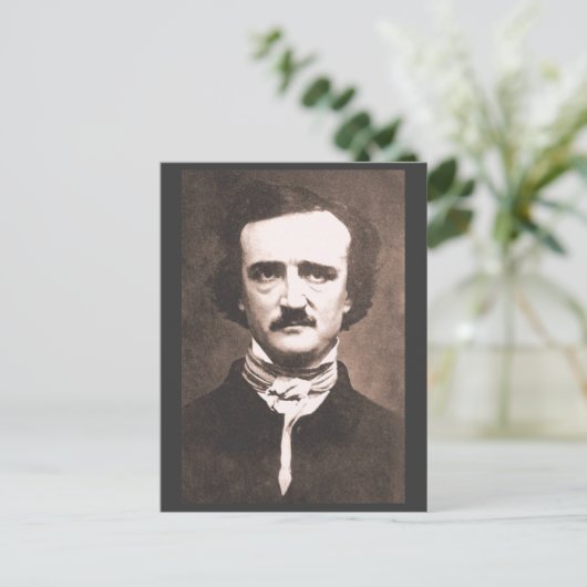 Edgar Alan Poe Briefkaart (Staand voorkant)