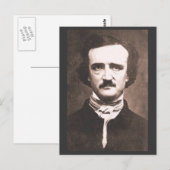 Edgar Alan Poe Briefkaart (Voorkant / Achterkant)