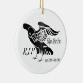 Edgar Alan Poe The Raven Keramisch Ornament (Rechts)