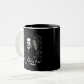 Edgar Allan Poe 1809-2009 Jubileum T Tweekleurige Koffiemok (Voorkant links)