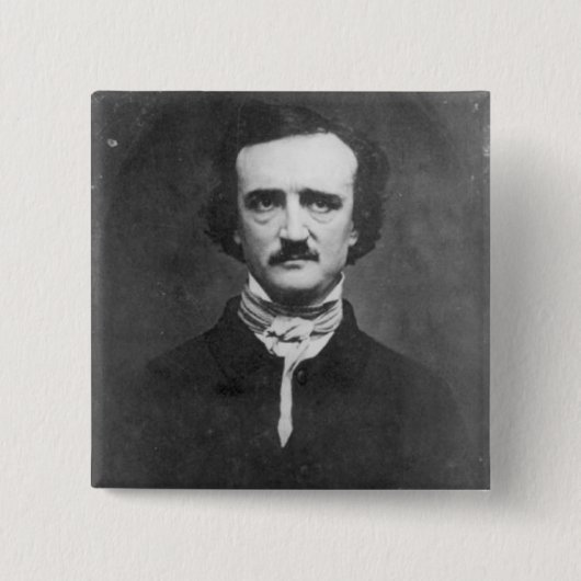 Edgar Allan Poe-1848 Vierkante Button 5,1 Cm (Voorkant)