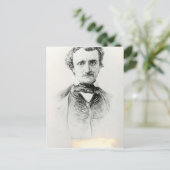 Edgar Allan Poe 1907 Briefkaart (Staand voorkant)