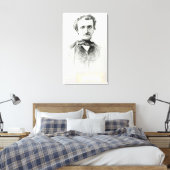 Edgar Allan Poe 1907 Canvas Afdruk (Insitu (Slaapkamer))