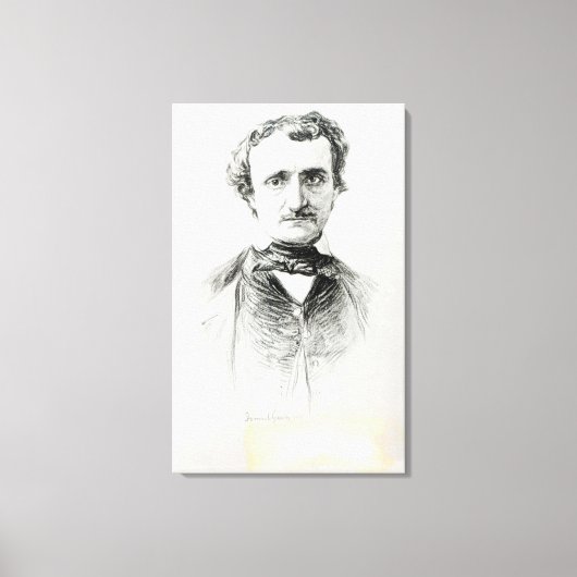 Edgar Allan Poe 1907 Canvas Afdruk (Voorkant)