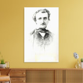 Edgar Allan Poe 1907 Canvas Afdruk (Insitu (Woonkamer))