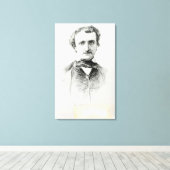 Edgar Allan Poe 1907 Canvas Afdruk (Insitu (Houten vloer))