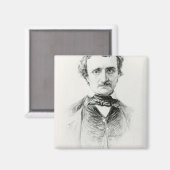 Edgar Allan Poe 1907 Magneet (Voorkant / Achterkant)