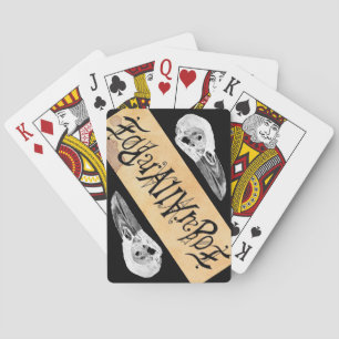 Edgar Allan Poe Ambigram-speelkaarten Pokerkaarten