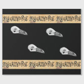 Edgar Allan Poe Ambigram Wrapping Paper Cadeaupapier (Vlak)