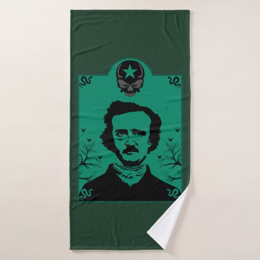 Edgar Allan Poe Art Gift Badhanddoek (Badhanddoek)