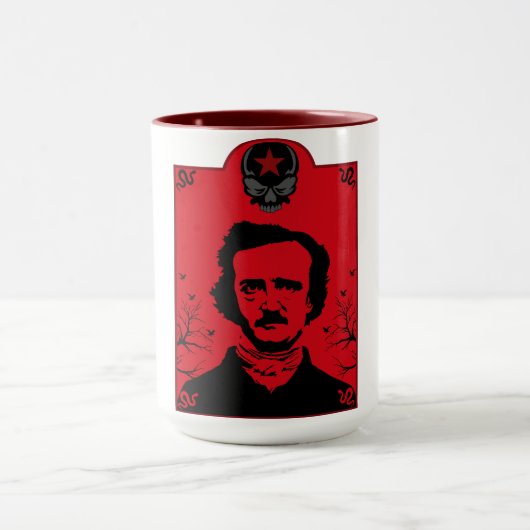 Edgar Allan Poe Art Gift Mok (Midden)