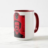 Edgar Allan Poe Art Gift Mok (Voorkant rechts)