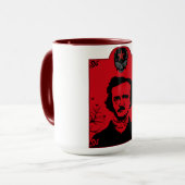 Edgar Allan Poe Art Gift Mok (Voorkant links)