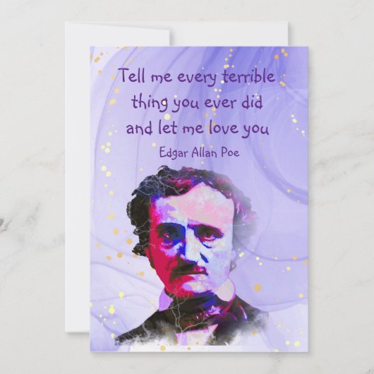Edgar Allan Poe Author Writer Poet Love Quote (Voorkant)
