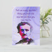 Edgar Allan Poe Author Writer Poet Love Quote (Staand voorkant)