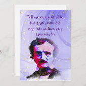 Edgar Allan Poe Author Writer Poet Love Quote (Voorkant / Achterkant)