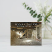 Edgar Allan Poe Basement, Philadelphia Briefkaart (Staand voorkant)